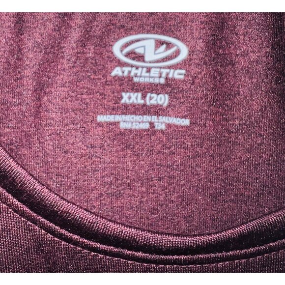 Athletic Works Mens Sleeveless Tank Top XXL Maroon - Picture 3 of 3